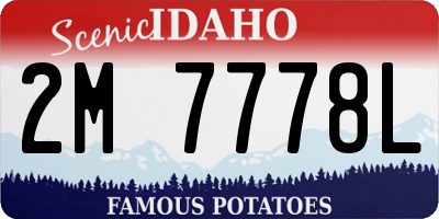 ID license plate 2M7778L