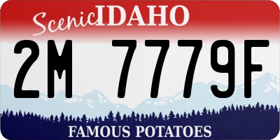 ID license plate 2M7779F