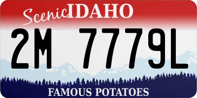 ID license plate 2M7779L