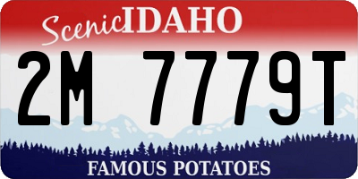 ID license plate 2M7779T