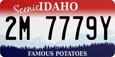 ID license plate 2M7779Y