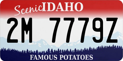 ID license plate 2M7779Z