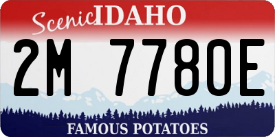 ID license plate 2M7780E
