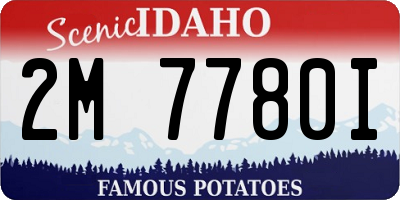 ID license plate 2M7780I
