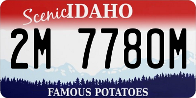 ID license plate 2M7780M