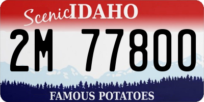 ID license plate 2M7780O