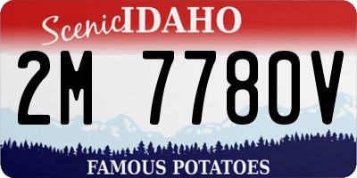 ID license plate 2M7780V