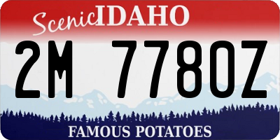 ID license plate 2M7780Z