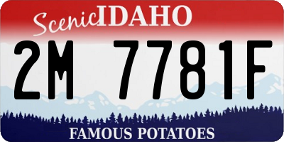 ID license plate 2M7781F