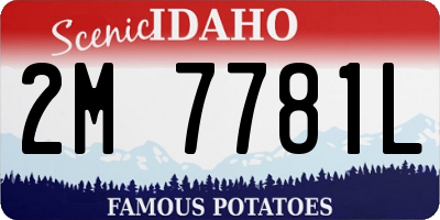 ID license plate 2M7781L