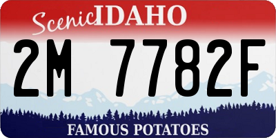 ID license plate 2M7782F
