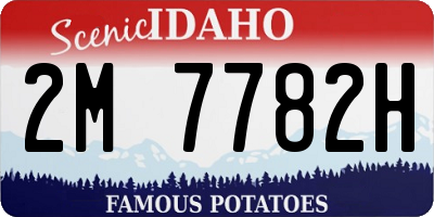 ID license plate 2M7782H