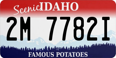 ID license plate 2M7782I