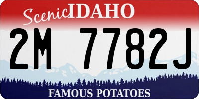 ID license plate 2M7782J