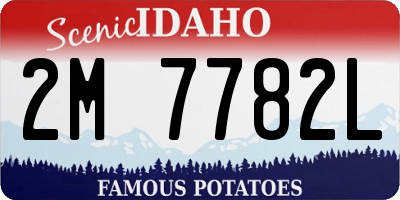 ID license plate 2M7782L