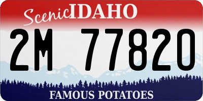 ID license plate 2M7782O