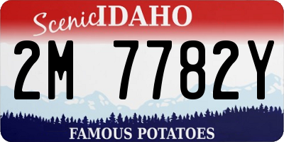 ID license plate 2M7782Y