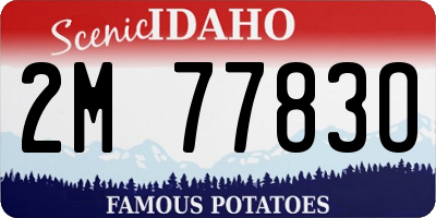 ID license plate 2M7783O
