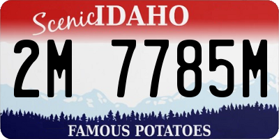 ID license plate 2M7785M