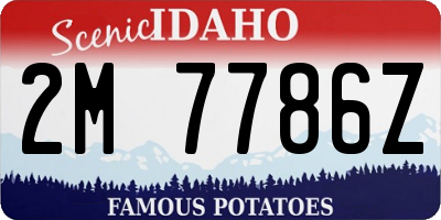 ID license plate 2M7786Z