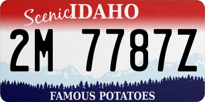 ID license plate 2M7787Z