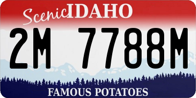 ID license plate 2M7788M