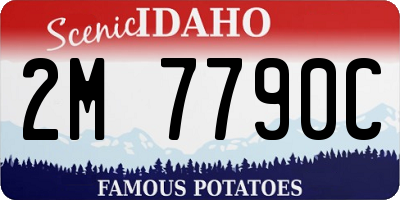 ID license plate 2M7790C