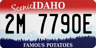 ID license plate 2M7790E