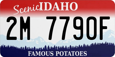 ID license plate 2M7790F