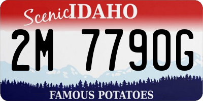 ID license plate 2M7790G