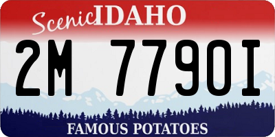 ID license plate 2M7790I