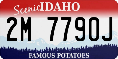 ID license plate 2M7790J
