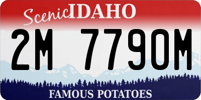 ID license plate 2M7790M