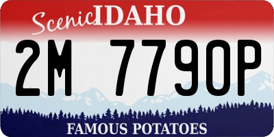 ID license plate 2M7790P