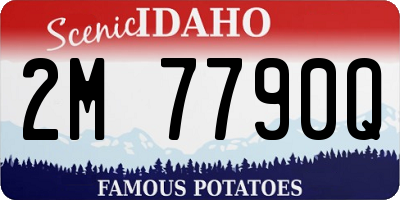 ID license plate 2M7790Q