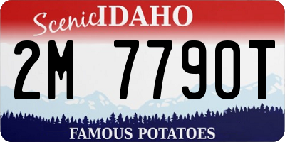 ID license plate 2M7790T