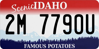 ID license plate 2M7790U