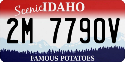 ID license plate 2M7790V