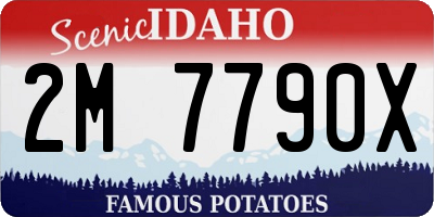 ID license plate 2M7790X