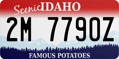 ID license plate 2M7790Z