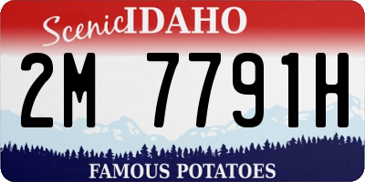 ID license plate 2M7791H