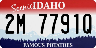 ID license plate 2M7791Q