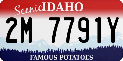 ID license plate 2M7791Y