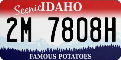 ID license plate 2M7808H