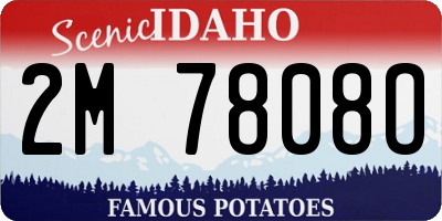 ID license plate 2M7808O