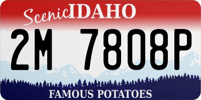 ID license plate 2M7808P