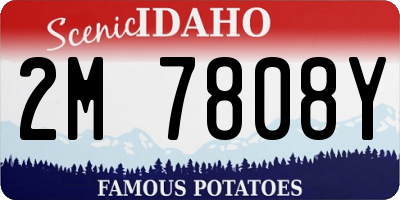 ID license plate 2M7808Y