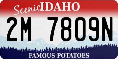 ID license plate 2M7809N
