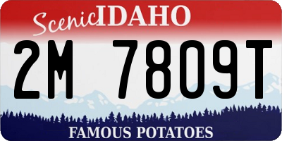 ID license plate 2M7809T