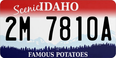 ID license plate 2M7810A